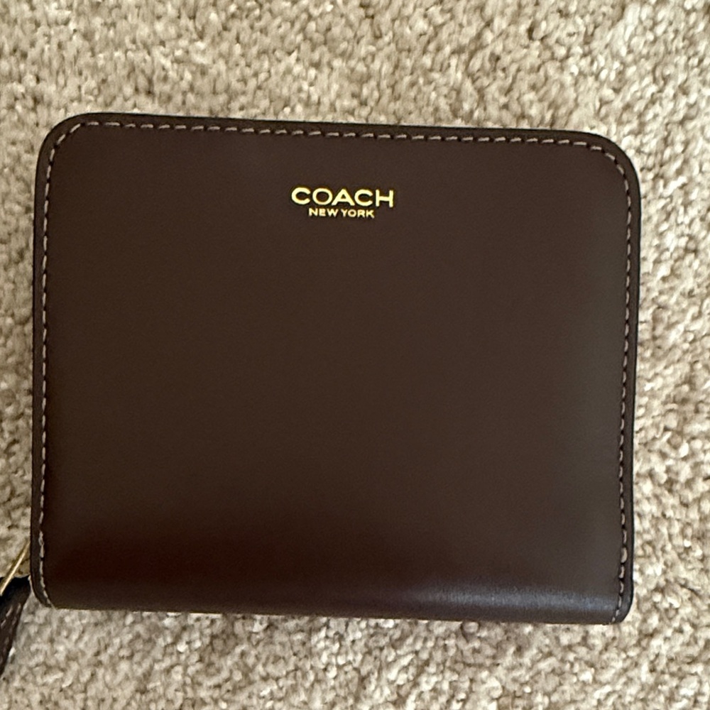 Coach Dark Brown Leather Wallet